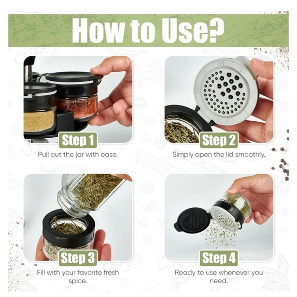 Rotating Spice Rack Organizer - Picture 4 of 7